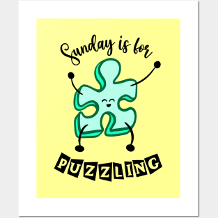 Sunday is for puzzling Posters and Art